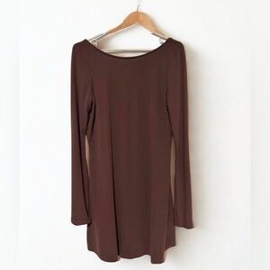 FREE PEOPLE BEACH Open Back BROWN Dress Size- Large